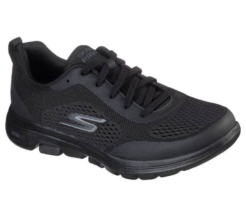 Skechers Dam Svarta Sneakers - Gowalk 5 - Exquisite - Sverige (CBTIL-5413)